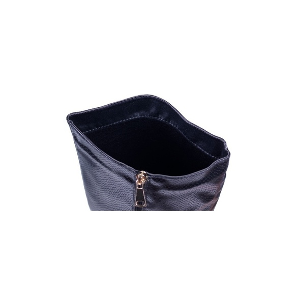 Women Tall 19" Textured Faux Leather Boots - Picture 7 of 7